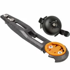 CloseTheGap HideMyBell Raceday Fi, Carbon Fahrradcomputer-Halterung Mit Integrierter Klingel - Für I