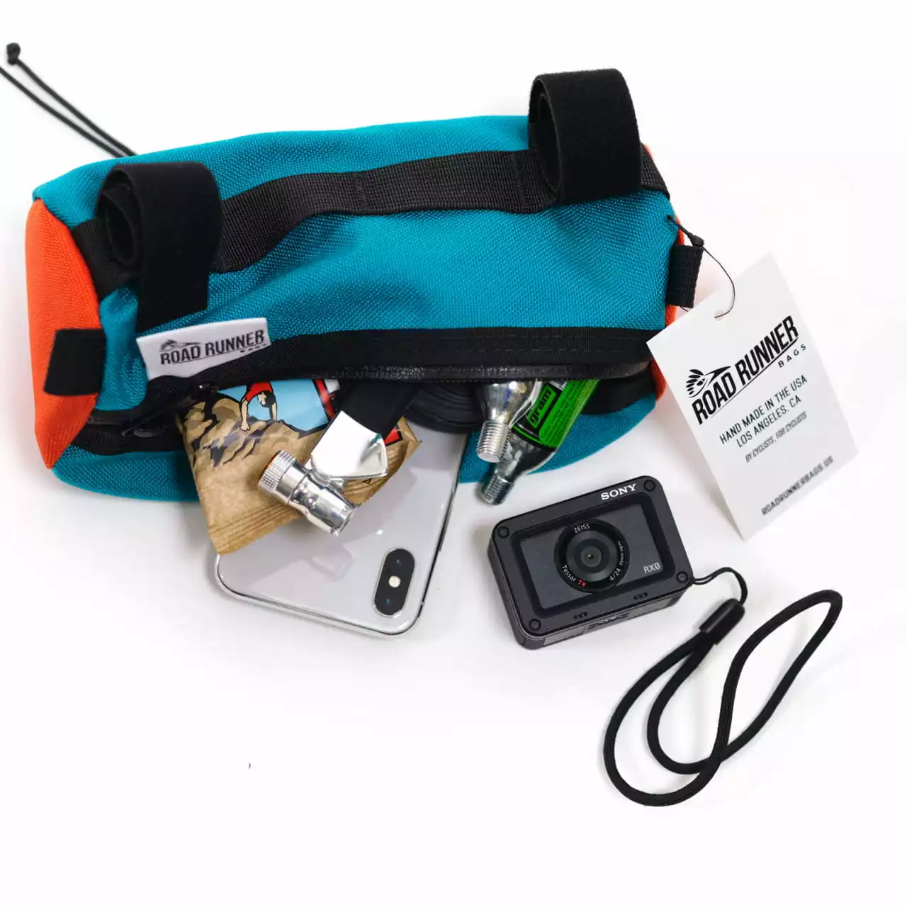 Road Runner Bags Burrito Schwarz Handlebar Bag Frontloader Lenkertasche â Bild 5