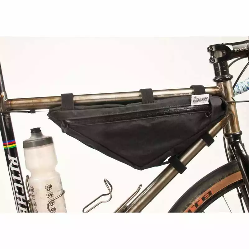 Road Runner Bags Wedge Half Frame Bag Schwarz Bikepacking-Rahmentasche â Bild 2