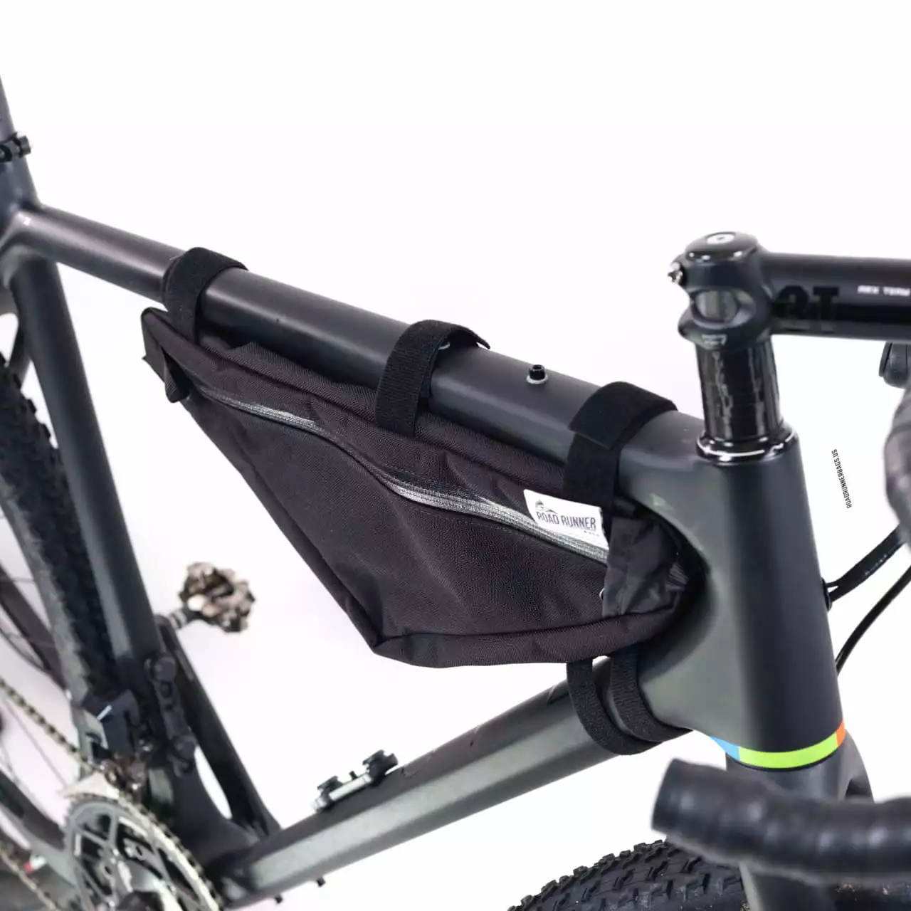 Road Runner Bags Wedge Half Frame Bag Schwarz Bikepacking-Rahmentasche â Bild 6