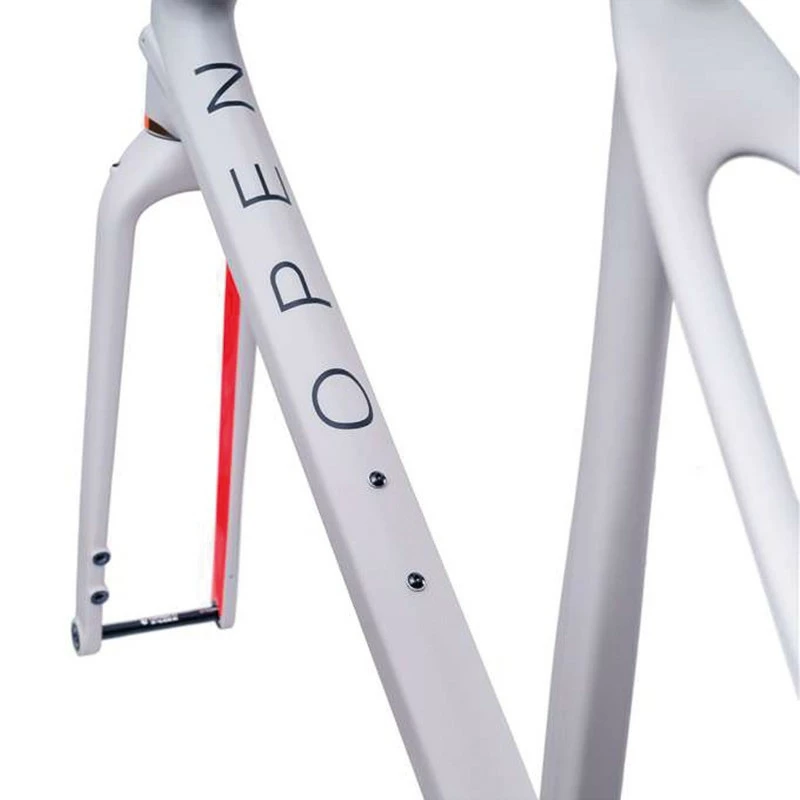 OPEN Cycle OPEN U.P. Grau Matt / Rot Rahmenset Gr. M – Bild 2