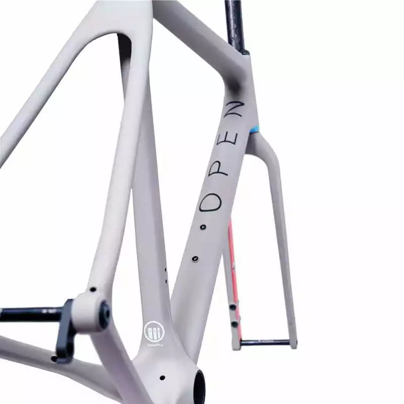 OPEN Cycle OPEN U.P. Grau Matt / Rot Rahmenset Gr. M – Bild 3