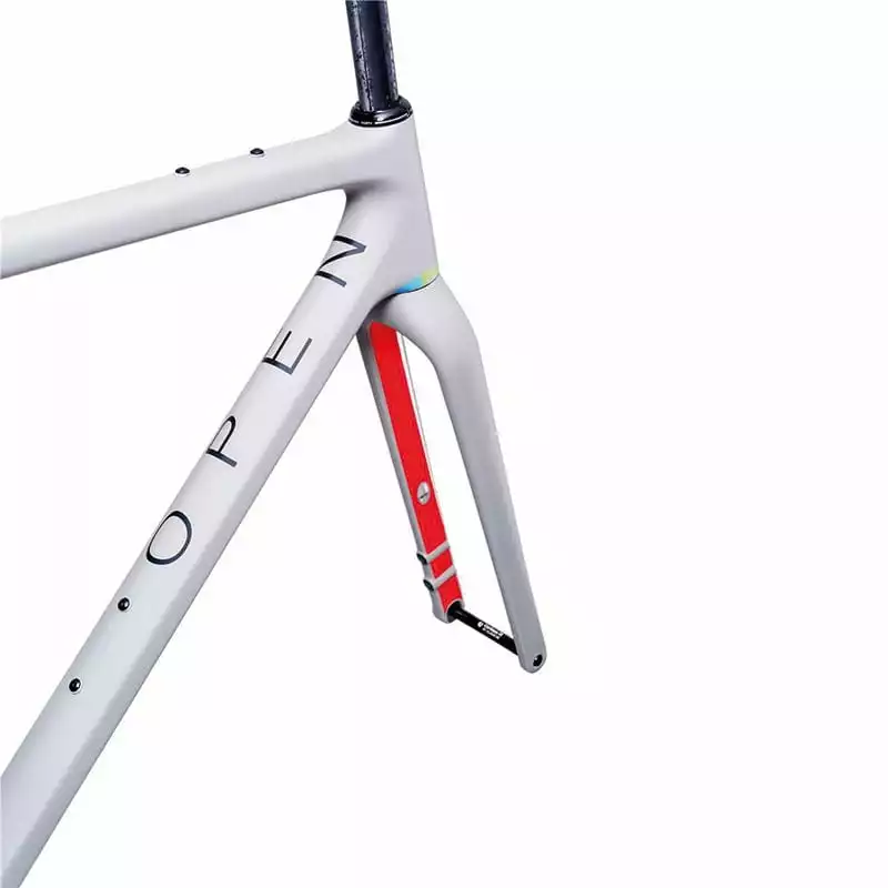 OPEN Cycle OPEN U.P. Grau Matt / Rot Rahmenset Gr. M – Bild 4