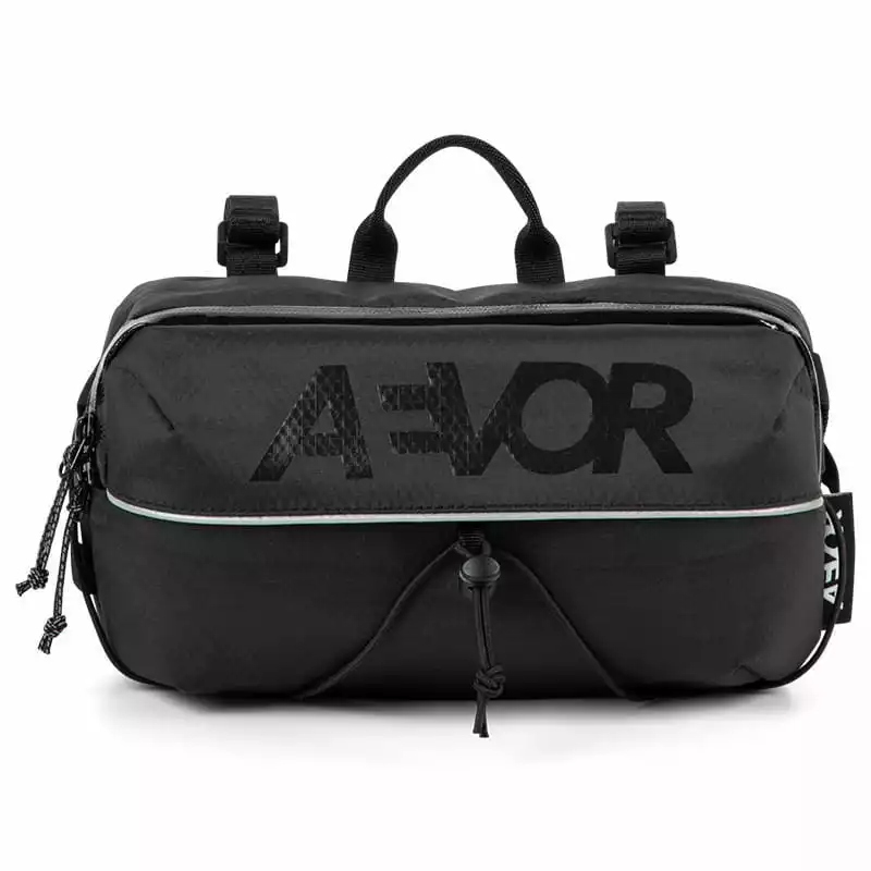 AEVOR Bar Bag Proof Black Lenkertasche - Auch Als Sling-Tasche Nutzbar 4 Liter - Schwarz