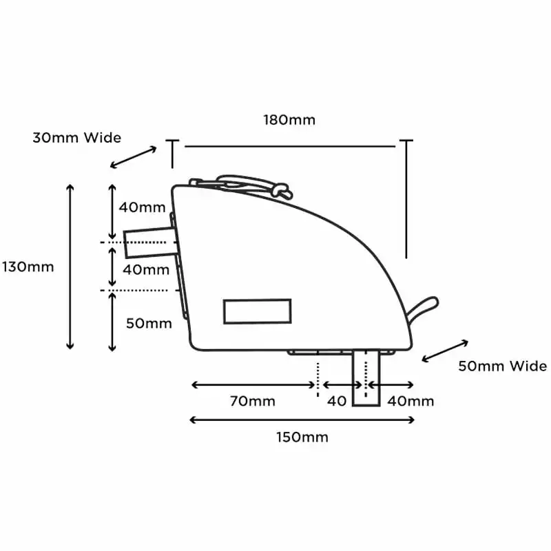 Restrap Rear Top Tube Bag 0,8 L Oberrohrtasche â Bild 6