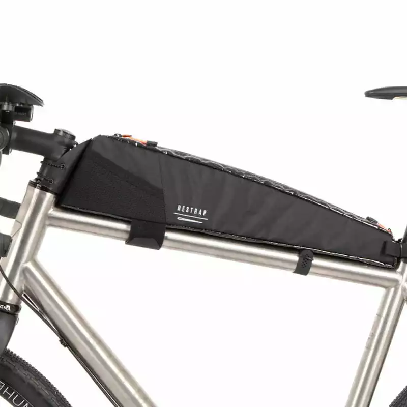 Restrap Race Top Tube Bag Long Rahmentasche Für Das Oberrohr Schwarz (2 Liter) – Bild 2