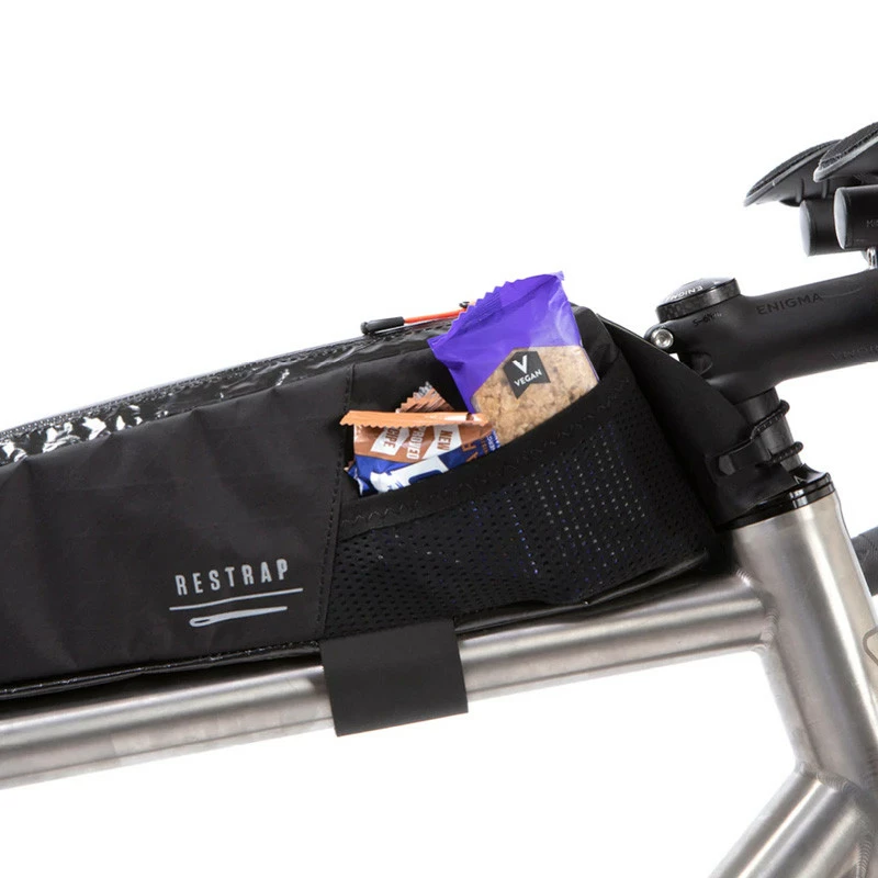 Restrap Race Top Tube Bag Long Rahmentasche Für Das Oberrohr Schwarz (2 Liter) – Bild 4