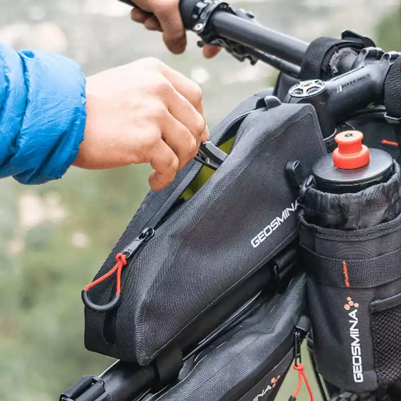 Geosmina Large Top Tube Bag - 1 Liter Oberrohrtasche Mit Klettbefestigung â Bild 5