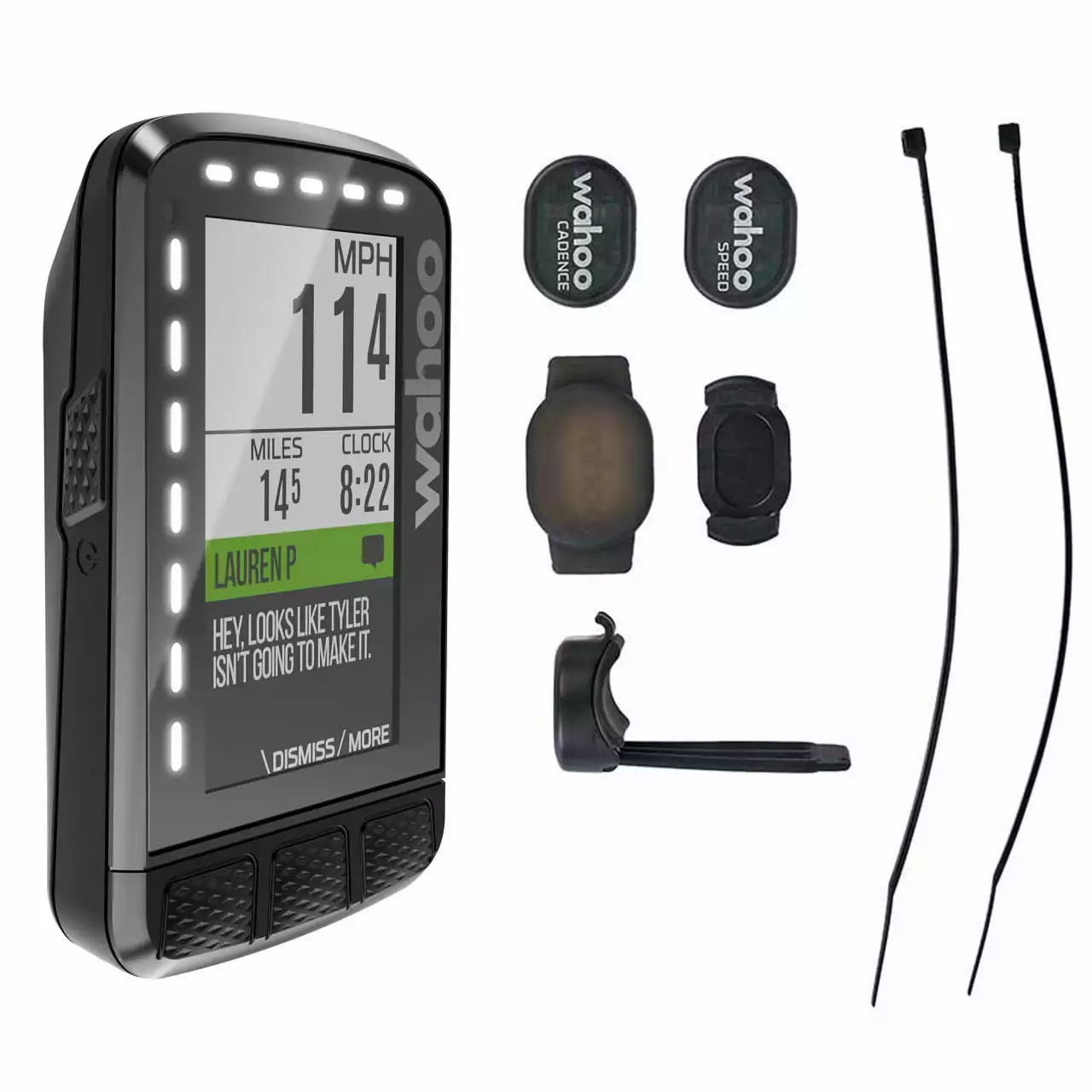 Wahoo Fitness Wahoo Elemnt Roam 2 Bundle (Computer + Tickr 2 Stealth Herzfrequenzmesser + RPM Speed / Cadence Sens