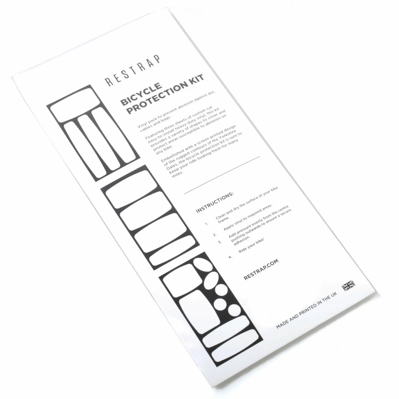 Restrap Bicycle Protection Kit Schutzaufkleber Gegen Kratzer Am Rahmen â Bild 3